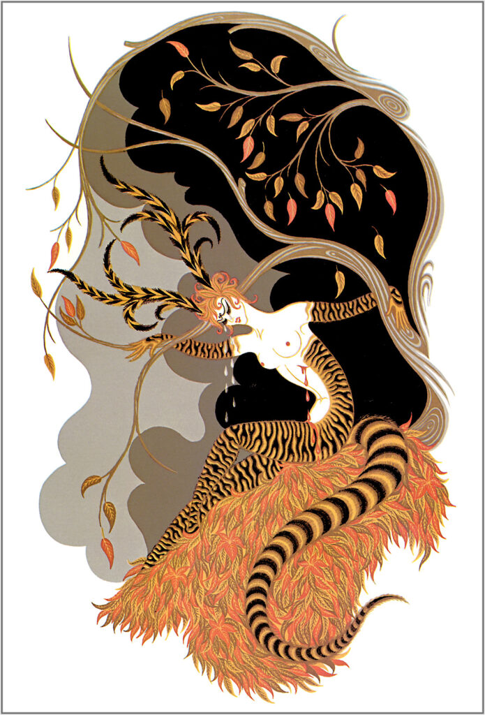 The Seasons, Autumn - Erté Tablo