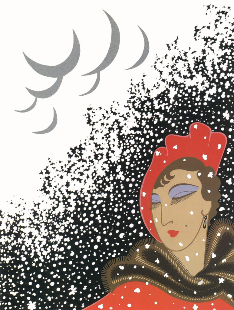 The Seasons, Winter - Erté Tablo