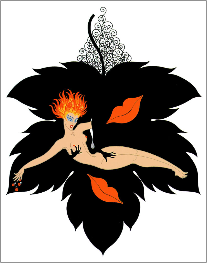 The Seven Deadly Sins, Lust - Erté Tablo