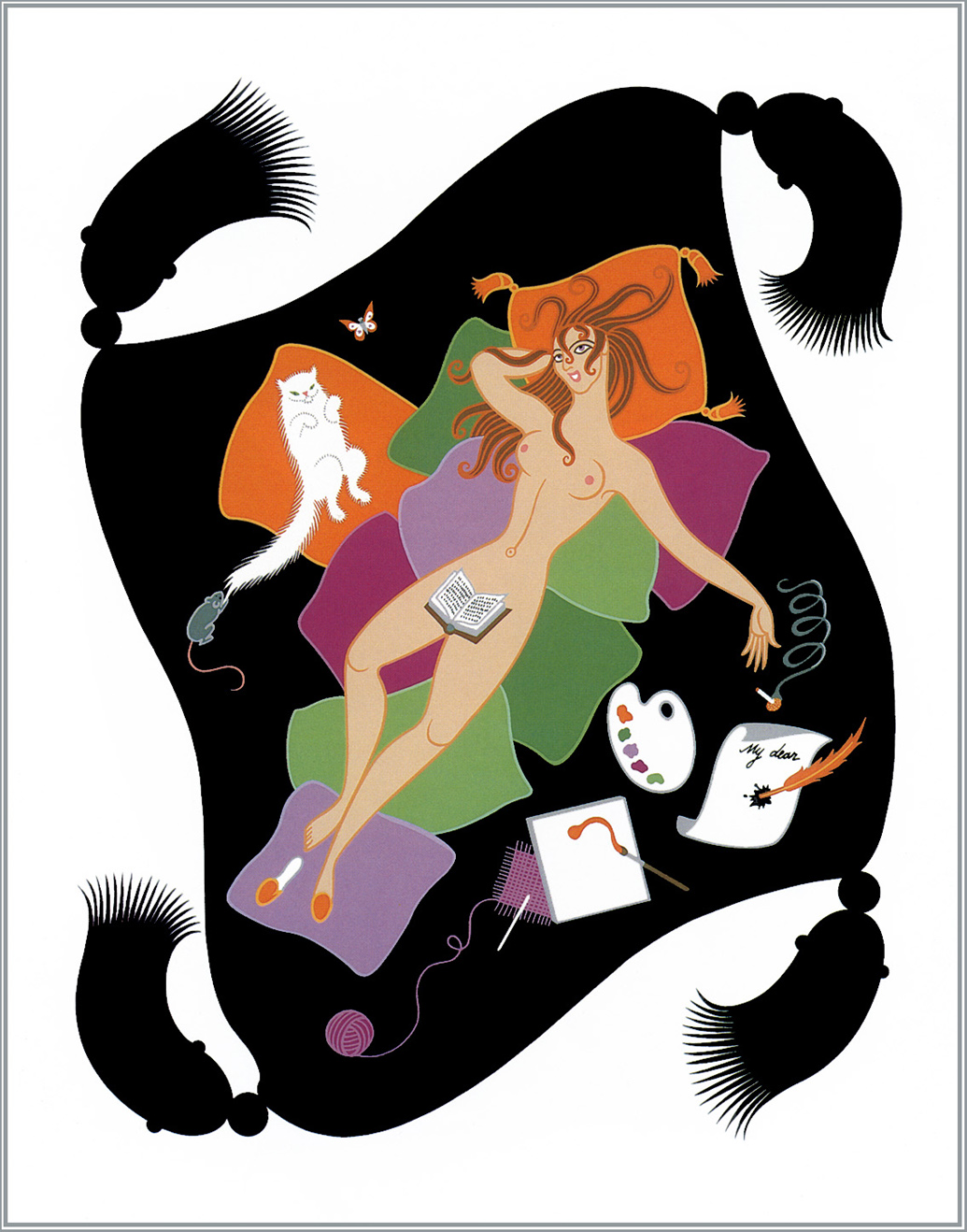 The Seven Deadly Sins, Sloth - Erté Tablo kanvas tablo