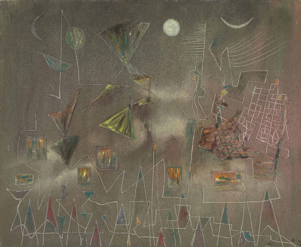 The Sky Above the City (1945) - Alice Rahon Tablo