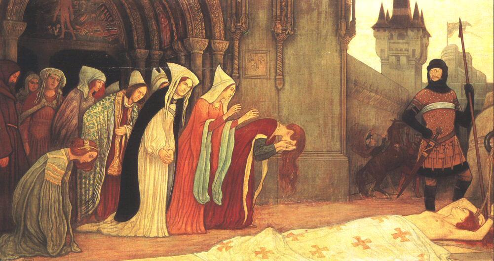 The Story of Klára Zách II (1911) – Aladár Körösfői-Kriesch Tablo