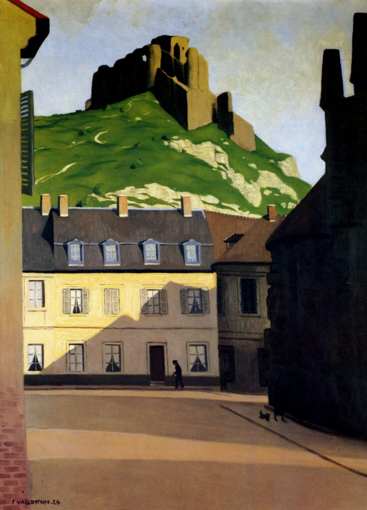 The Strong Castle and the place of Andelys (1924) - Félix Vallotton Tablo