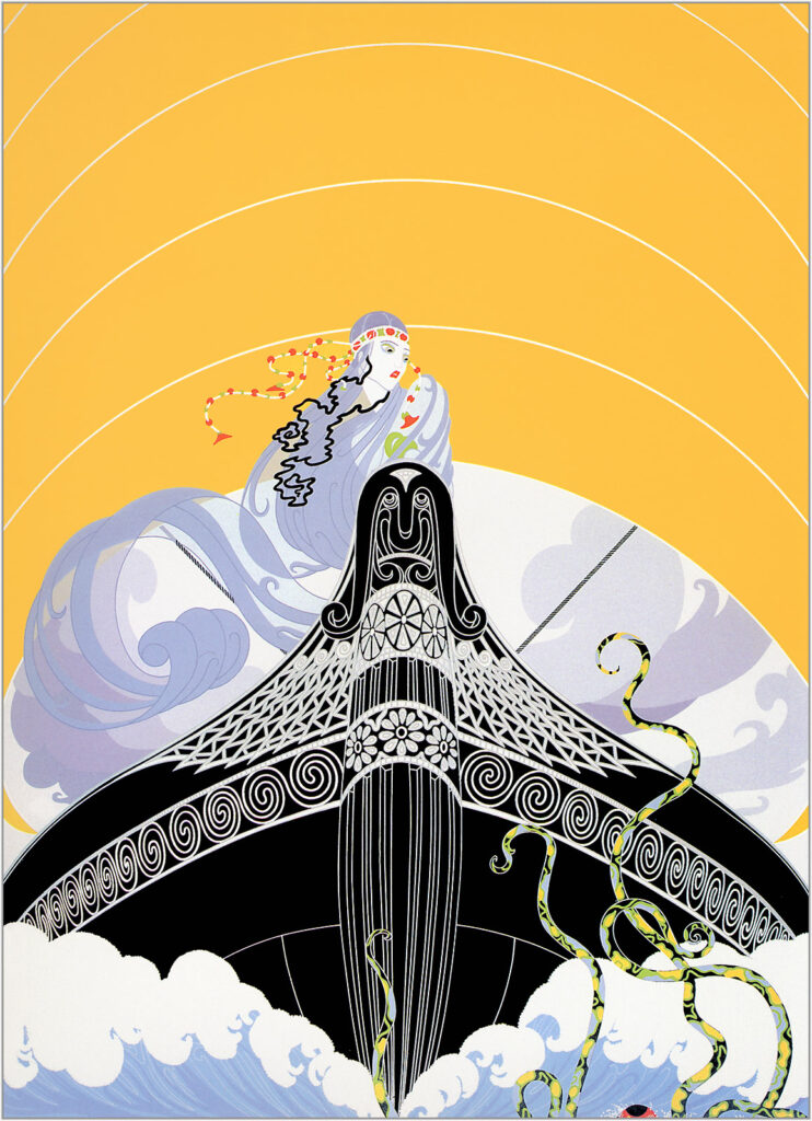 The Surprises Of The Sea - Erté Tablo