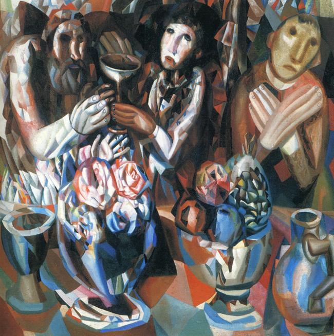 The Three at the Table – Pavel Filonov Tablo