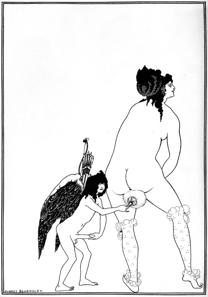 The Toilet of Lampito (1896) - Aubrey Beardsley Tablo