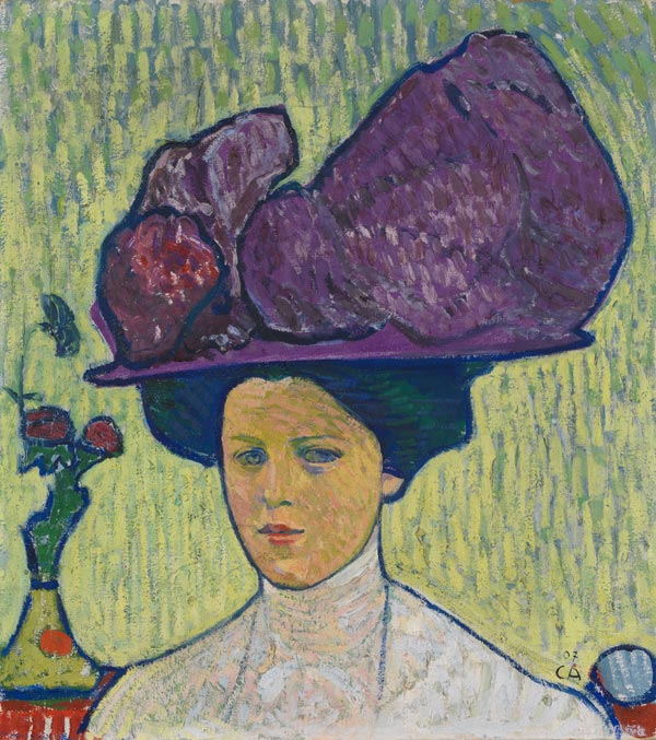 The Violet Hat (1907) – Cuno Amiet Tablo