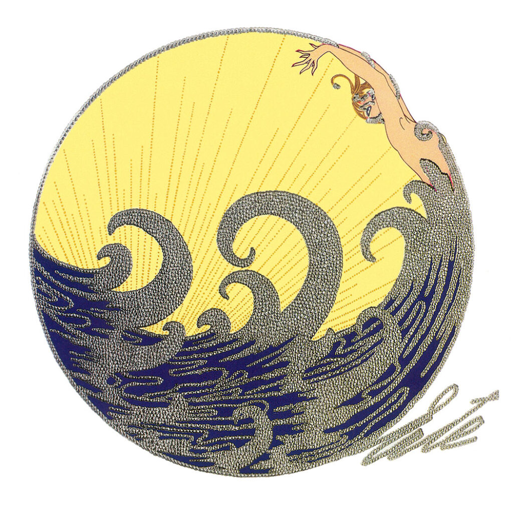 The Wave - Erté Tablo