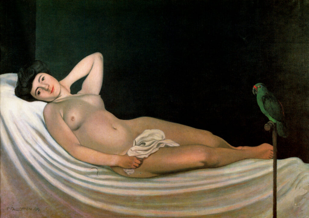 The Woman with the Parrot (1909) - Félix Vallotton Tablo