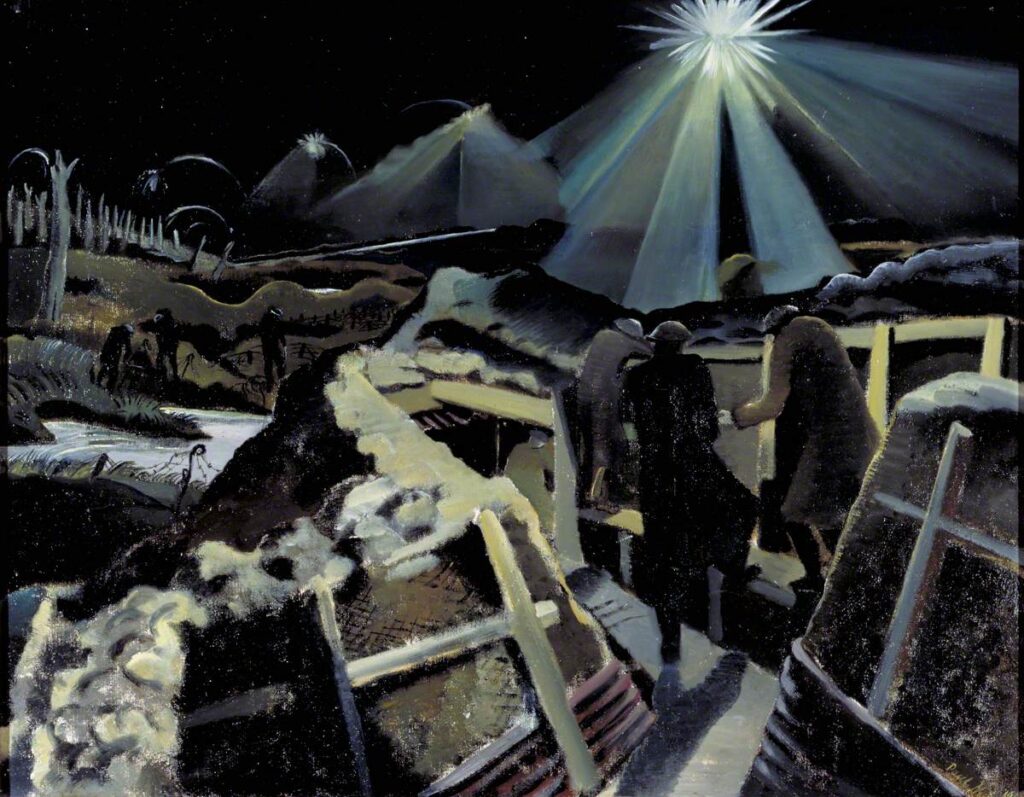 The Ypres Salient at Night (1918) - Paul Nash Tablo