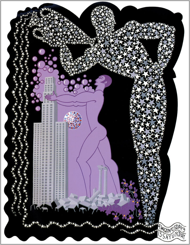 The Zodiac, Aquarius – Erté Tablo