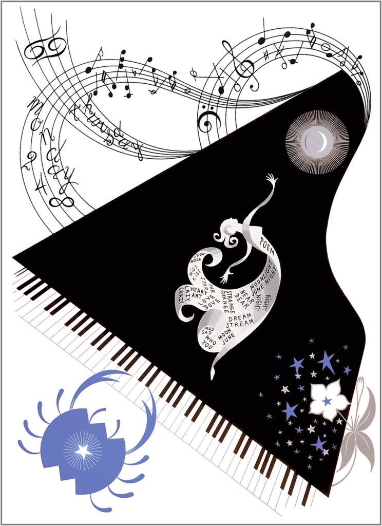The Zodiac, Cancer - Erté Tablo