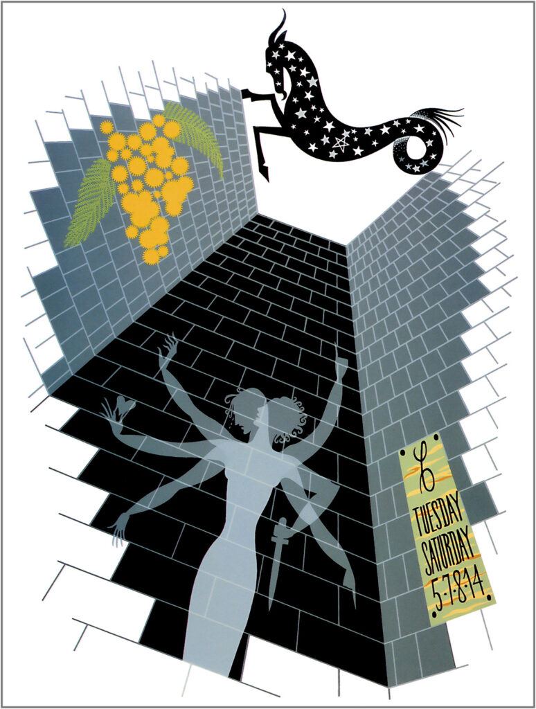 The Zodiac, Capricom - Erté Tablo