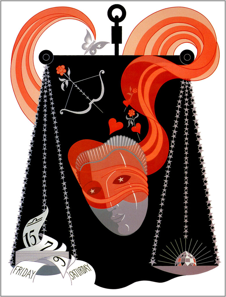 The Zodiac, Libra - Erté Tablo
