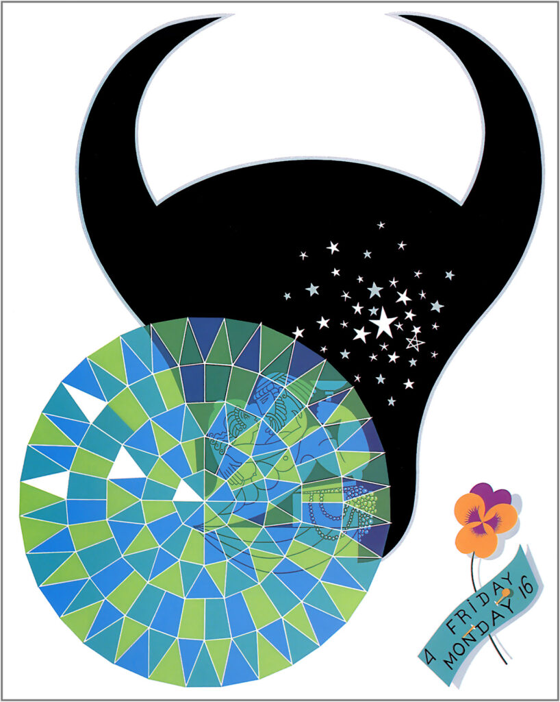 The Zodiac, Taurus – Erté Tablo