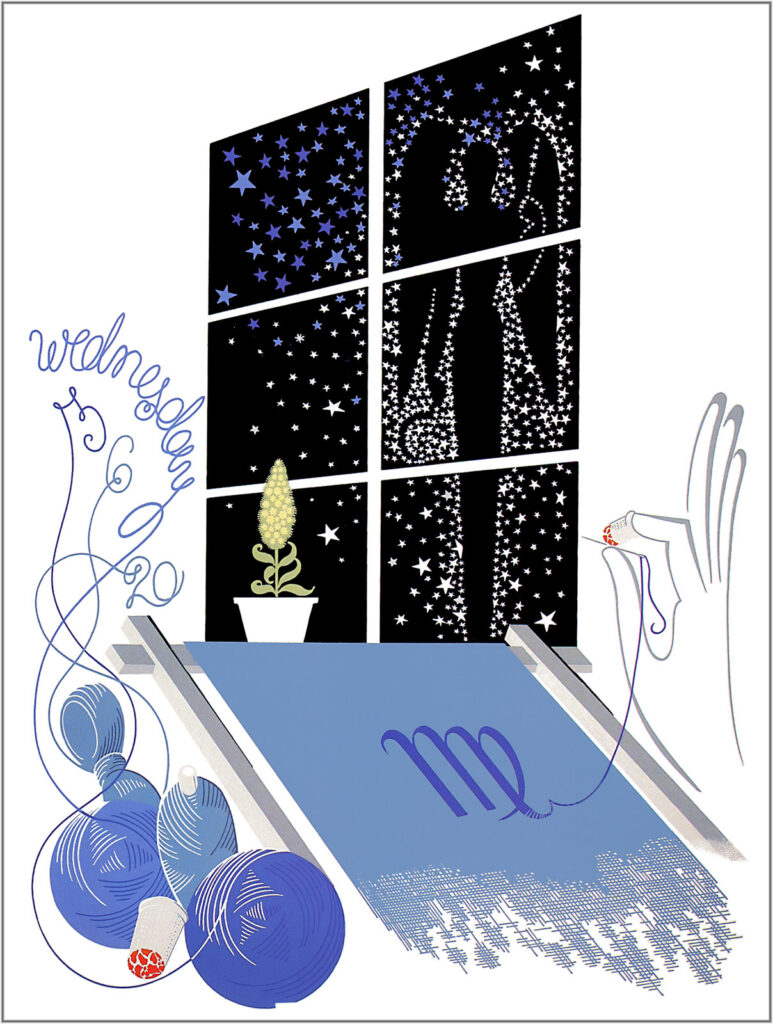 The Zodiac, Virgo - Erté Tablo