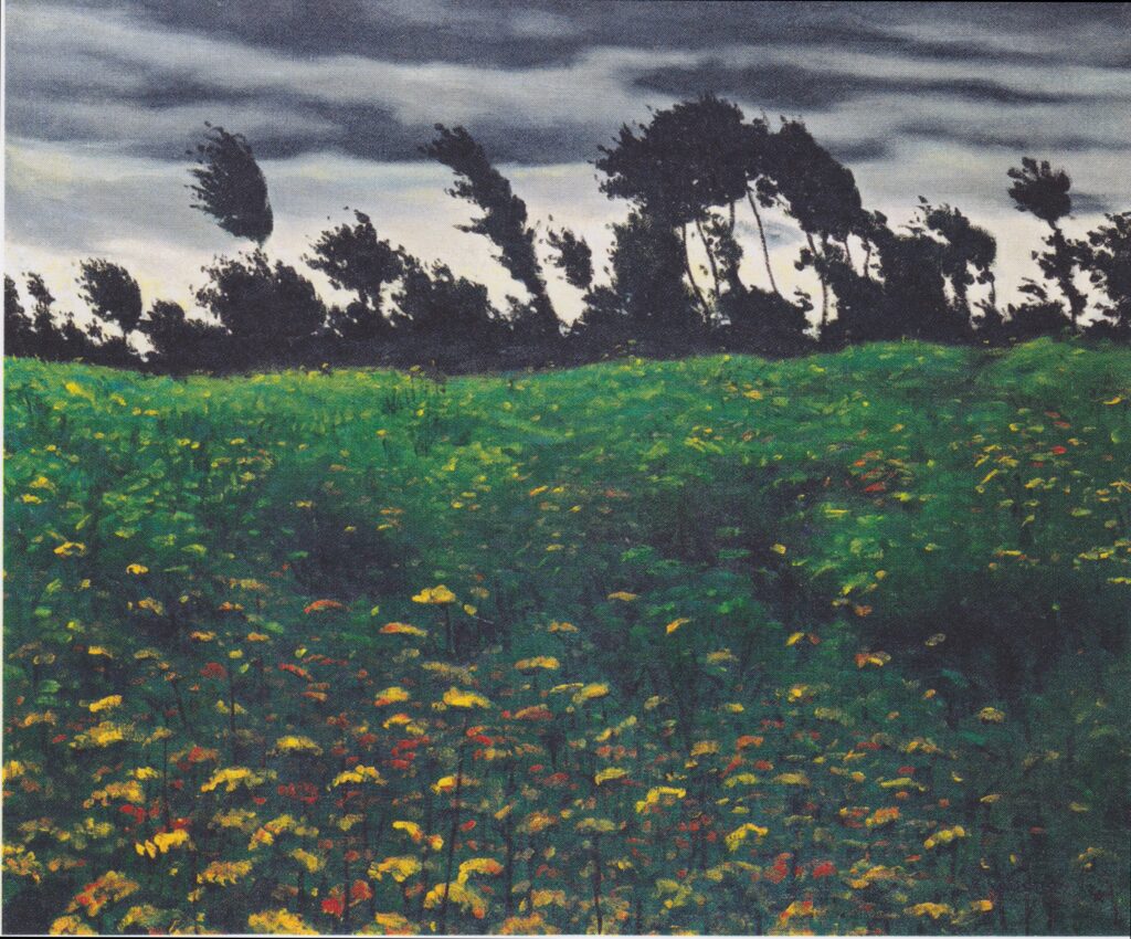 The blossoming field (1912) - Félix Vallotton Tablo