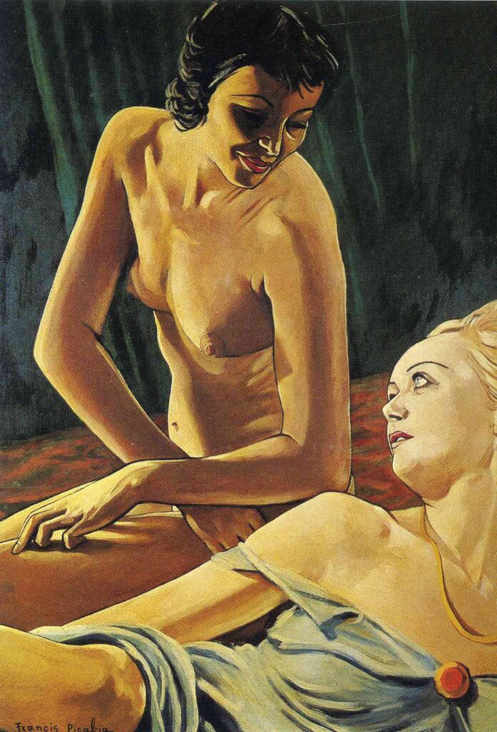 The brunette and blonde - Francis Picabia Tablo