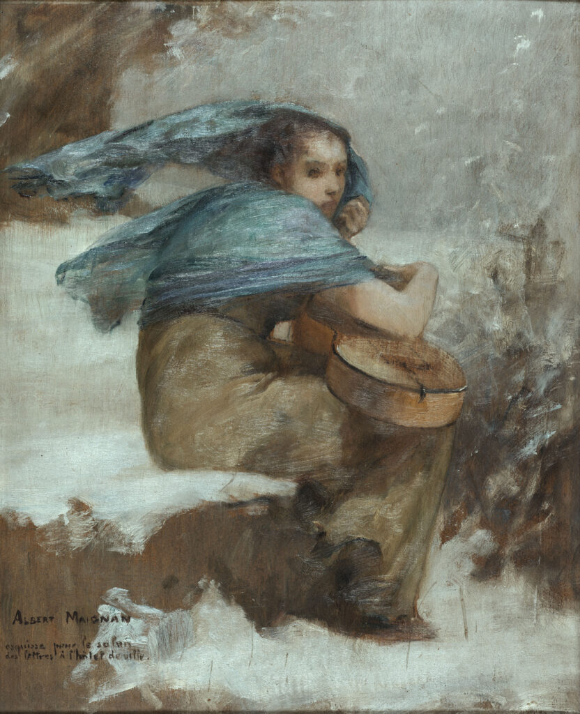The cicada (1890) – Albert Maignan Tablo