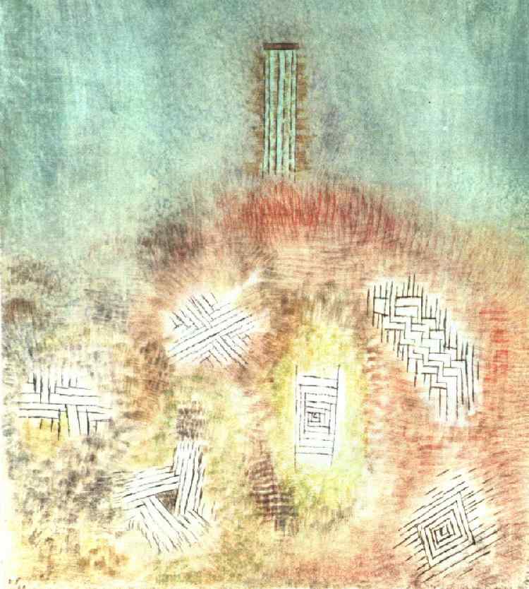 The column (1926) – Paul Klee Tablo
