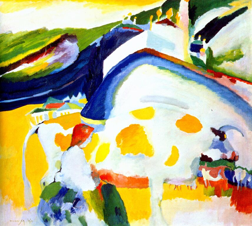 The cow (1910) – Wassily Kandinsky Tablo