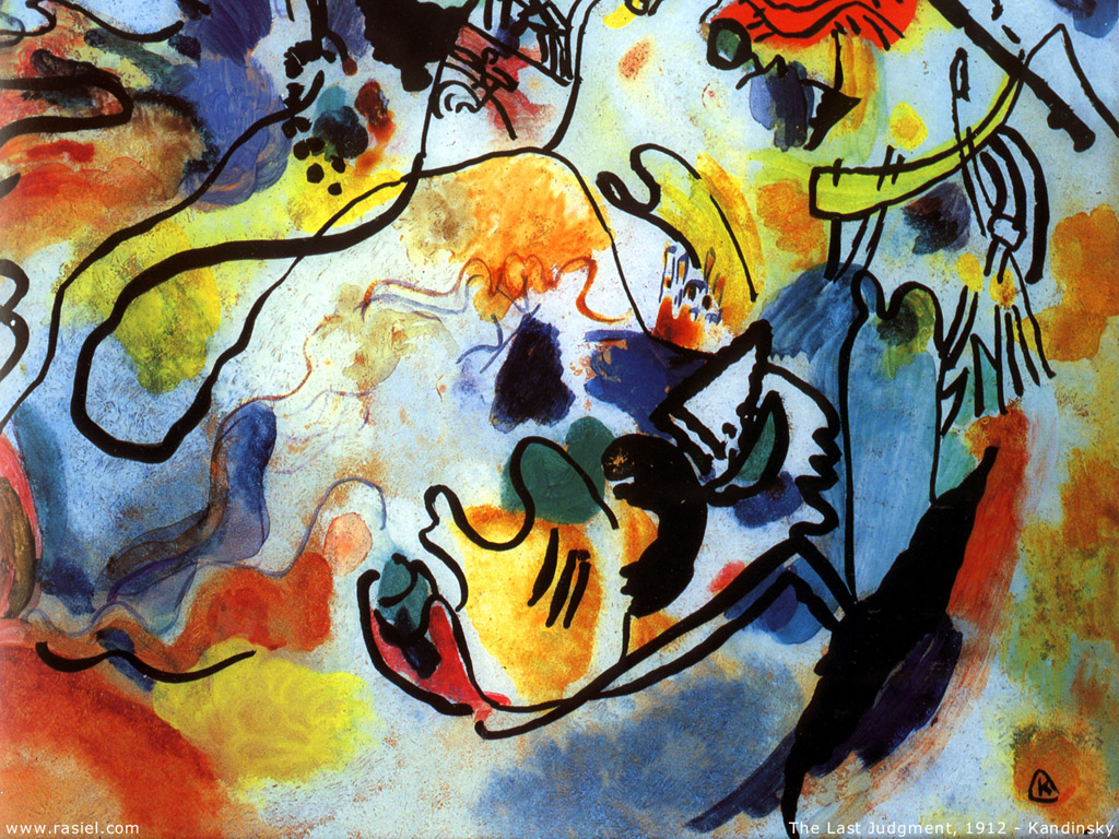 The last judgment (1912) – Wassily Kandinsky Tablo