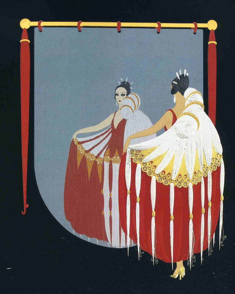 The mirror - Erté Tablo