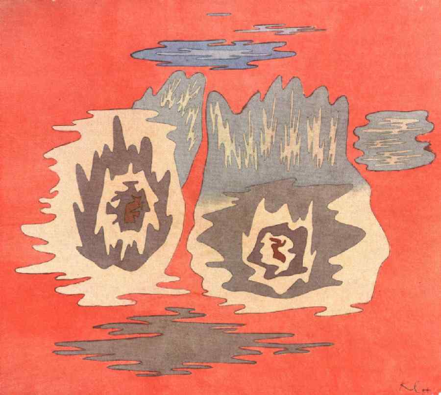 The place of the twins (1929) – Paul Klee Tablo