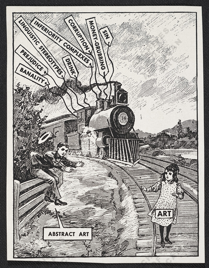 The rescue of art (1946) - Ad Reinhardt Tablo