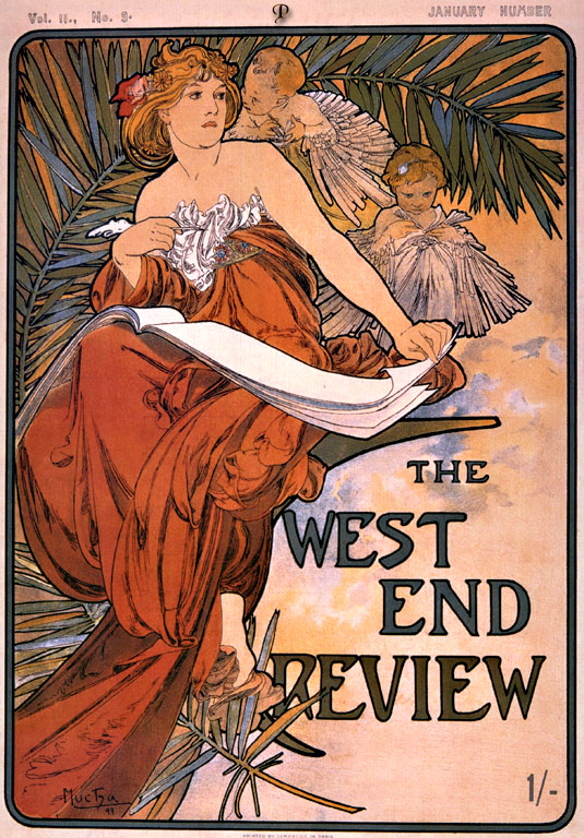 The west end review (1898) – Alphonse Mucha Tablo
