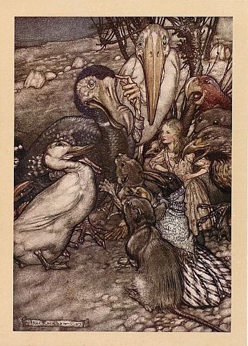They all crowded round it panting and asking, ‘But who has won’ – Arthur Rackham Tablo