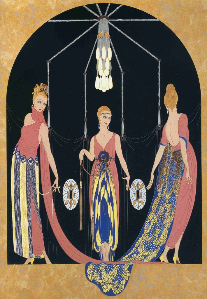 Three Graces - Erté Tablo