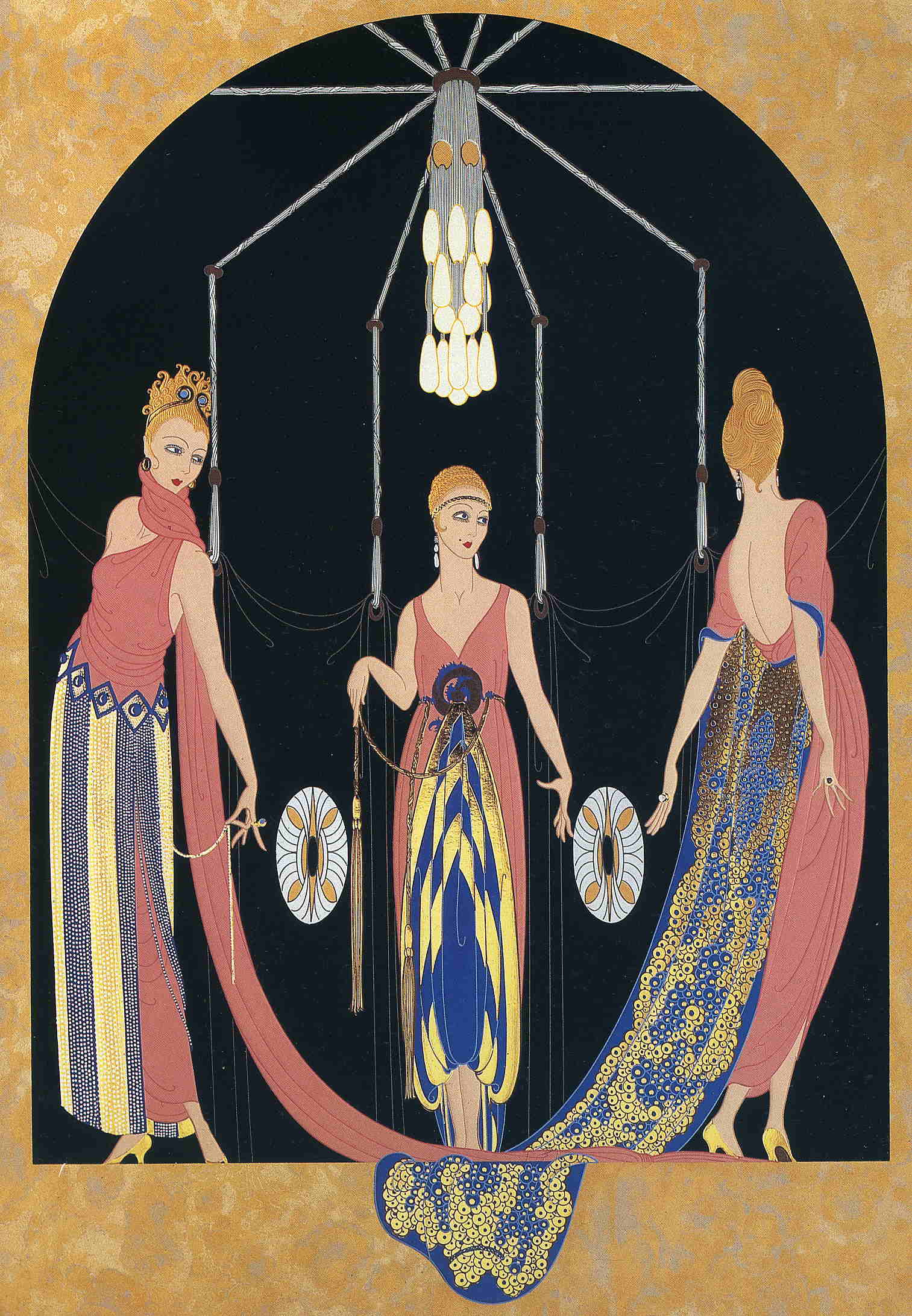 Three Graces - Erté Tablo kanvas tablo