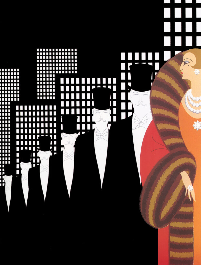 Top hats – Erté Tablo