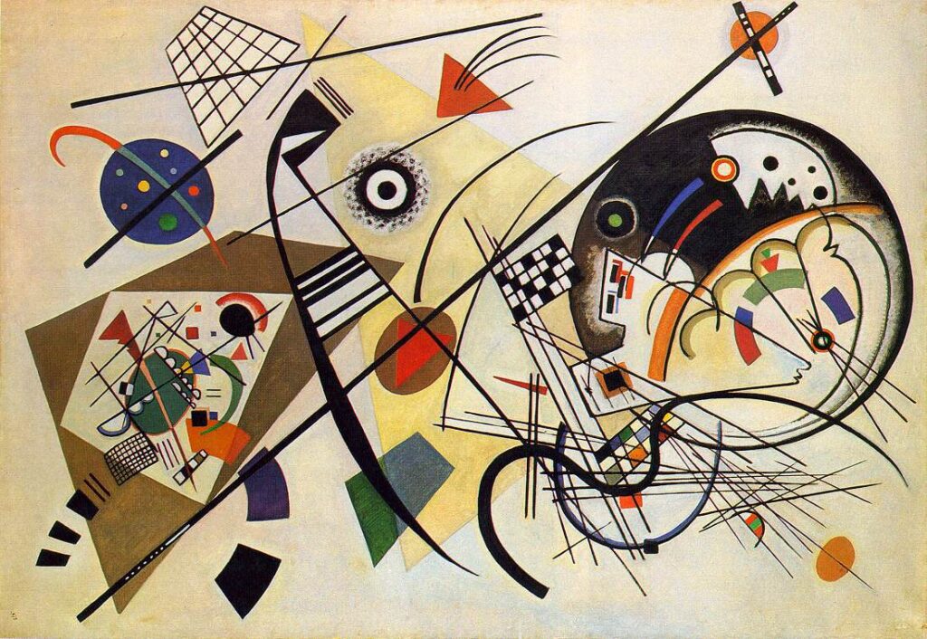 Transverse Line (1923) - Wassily Kandinsky Tablo