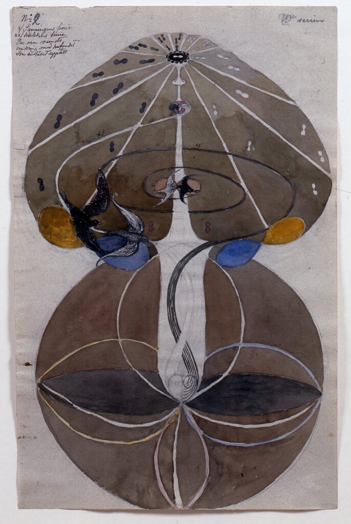 Tree of Knowledge No.2 Series W (1913) - Hilma af Klint Tablo
