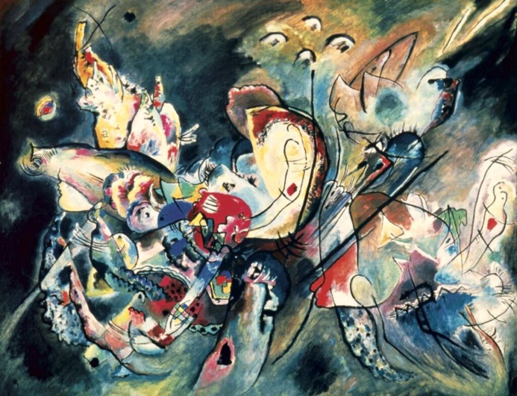 Troubled (1917) - Wassily Kandinsky Tablo