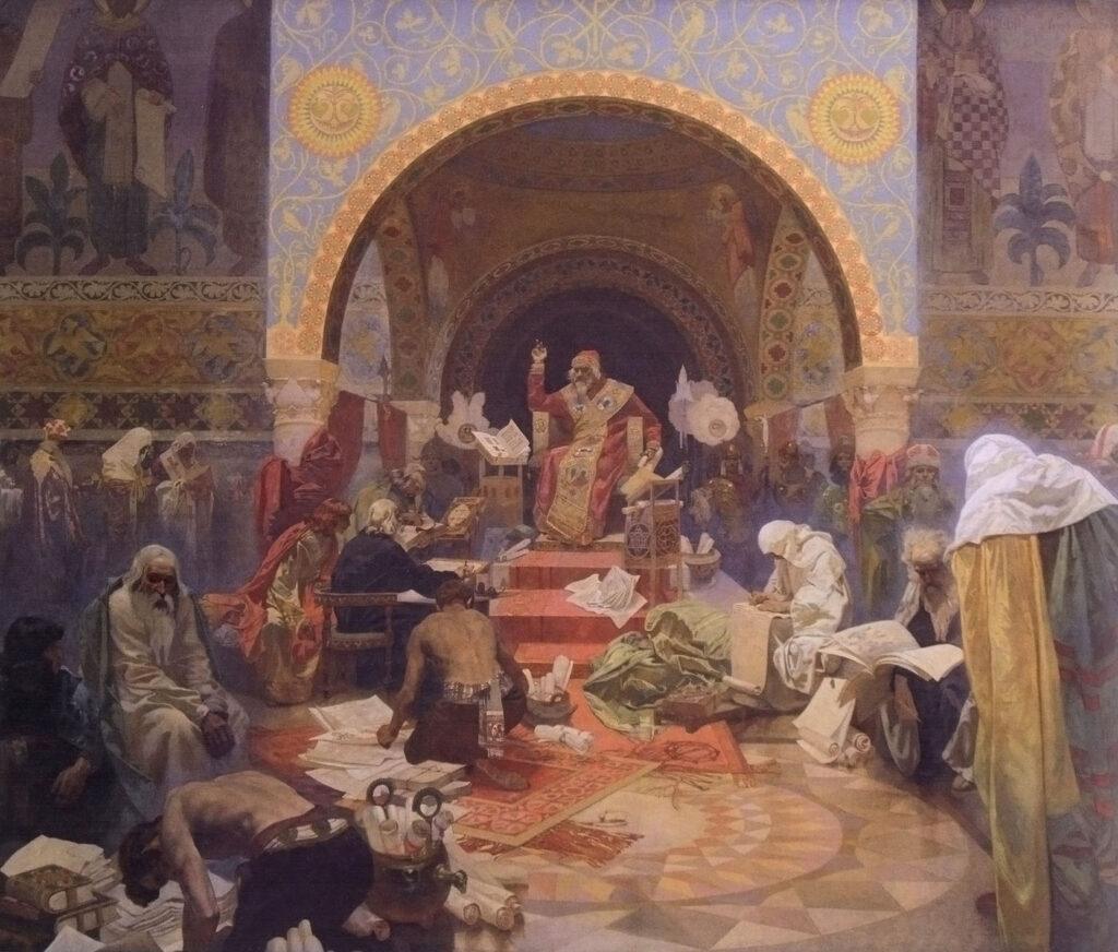 Tsar Simeon I of Bulgaria (1923) - Alphonse Mucha Tablo