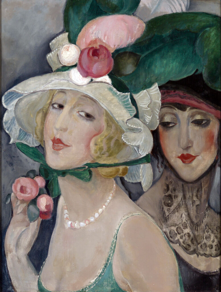 Two Cocottes with Hats (1925) - Gerda Wegener Tablo