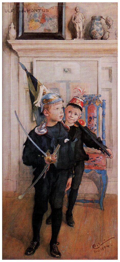 Ulf and Pontus (1894) - Carl Larsson Tablo