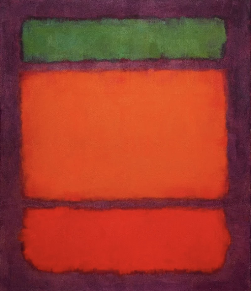 Untitled (Green, Orange, Red Om Violet) – Mark Rothko Tablo
