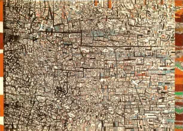 Untitled (Non Objective Composition) (1927) – Pavel Filonov Tablo