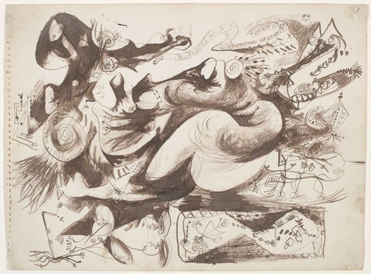 Untitled (O’Connor Thaw 770) (1946) – Jackson Pollock Tablo