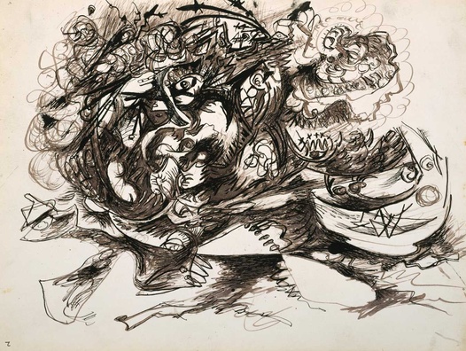 Untitled (O’Connor Thaw 771) (1946) – Jackson Pollock Tablo