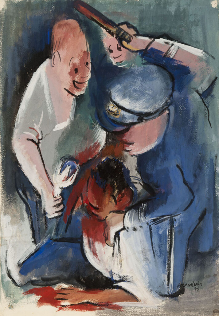 Untitled (Police Beating) (1943) – Norman Lewis Tablo