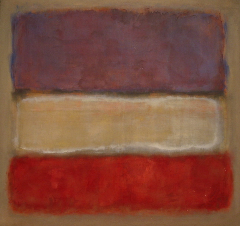Untitled (Purple, White, and Red) (1953) – Mark Rothko Tablo