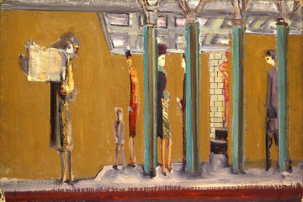 Untitled (Subway) (1937) – Mark Rothko Tablo
