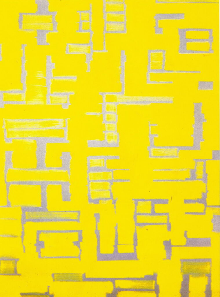 Untitled (Yellow and White) (1950) - Ad Reinhardt Tablo