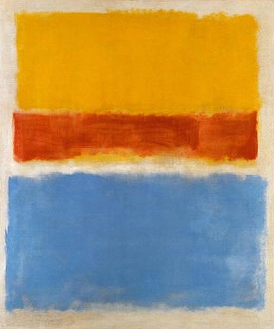 Untitled (Yellow, Red and Blue) (1953) – Mark Rothko Tablo
