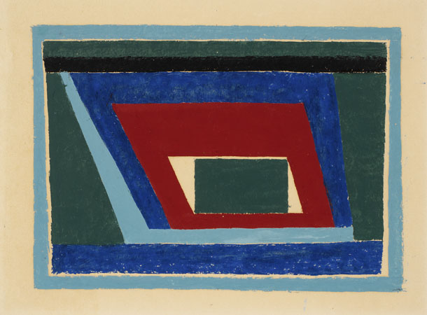 Untitled Abstraction (Mantic) (1940) – Josef Albers Tablo
